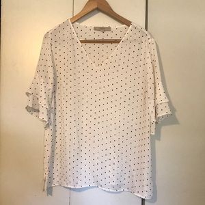 Loft Flutter Sleeve Blouse